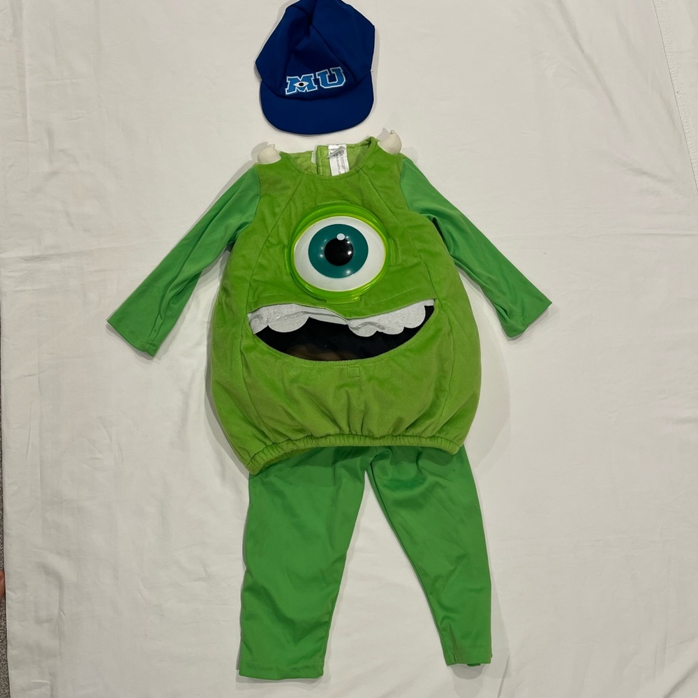 Disney Pixar Monsters University Mike Wazowski 3-4T Halloween Costume